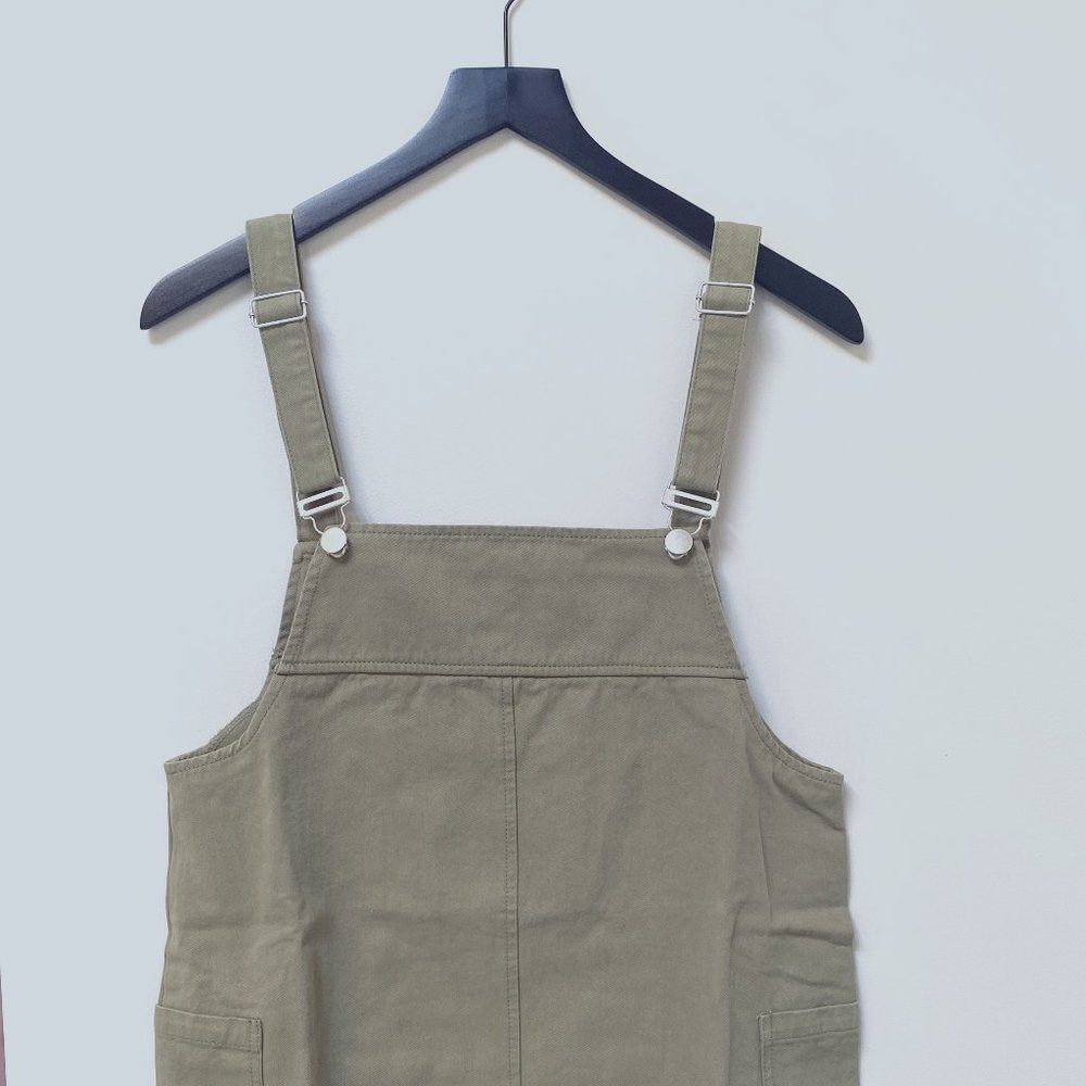 Altar'd State Suspender Style Mini Dress - Army Green - Size S